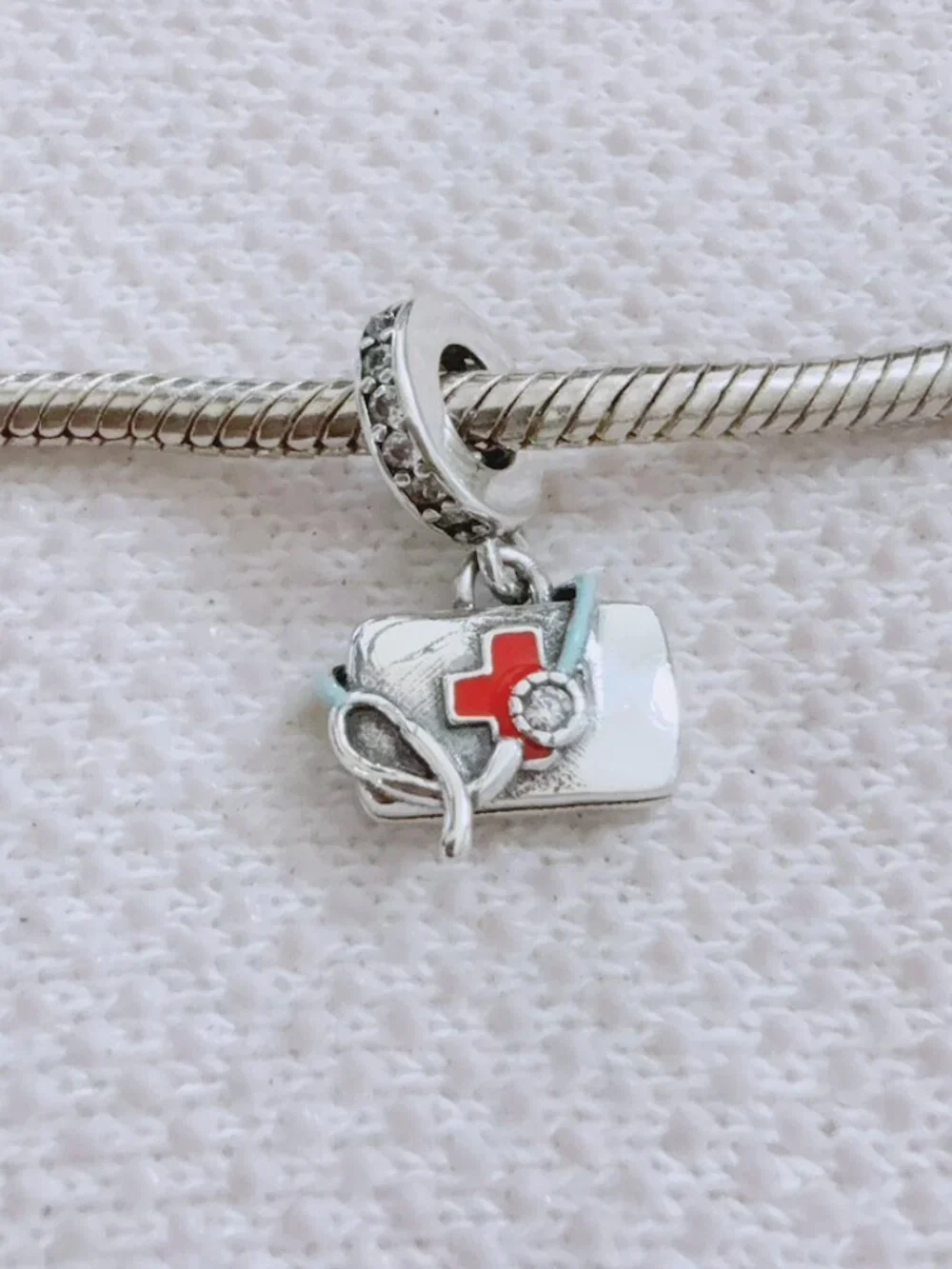 Medical First Aid Kit Charm Silver Charm For Pandora Bracelet Necklace